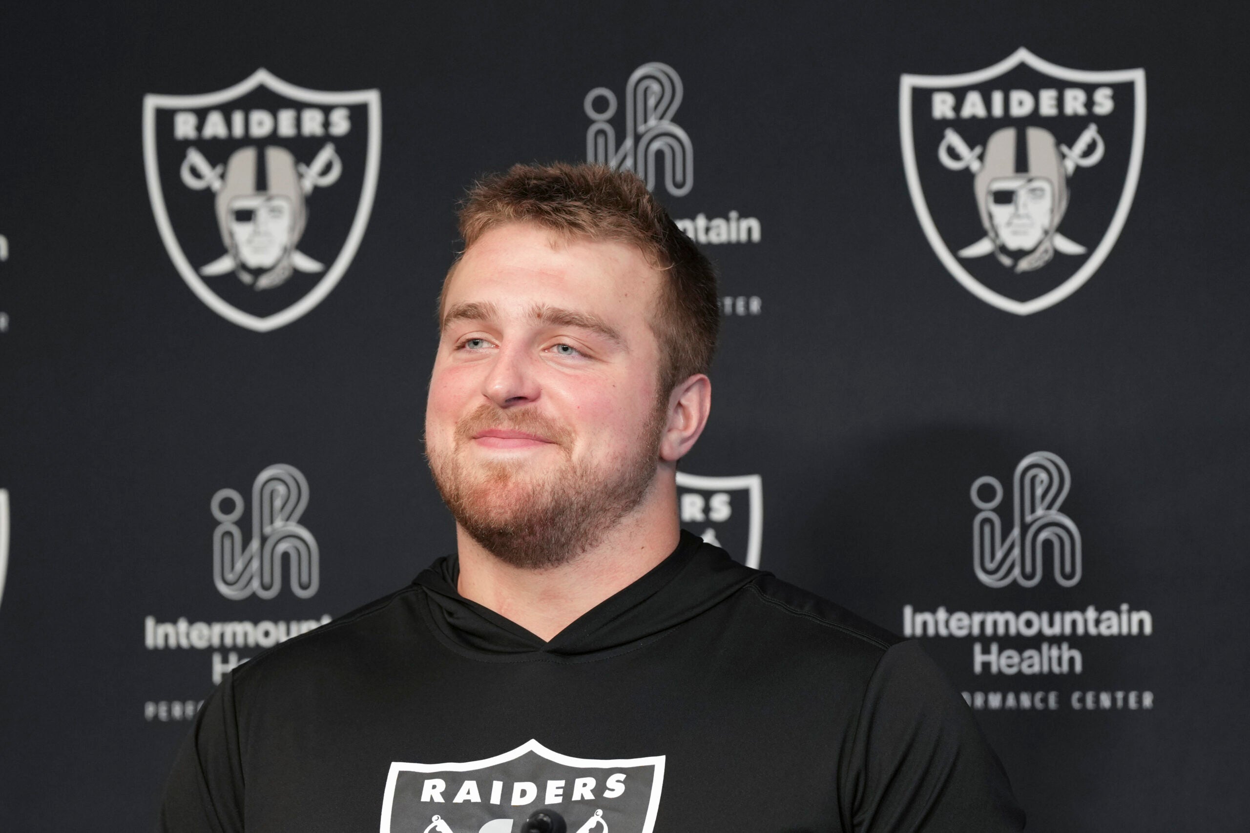 Las Vegas Raiders offensive lineman Trey Zuhn rookie minicamp