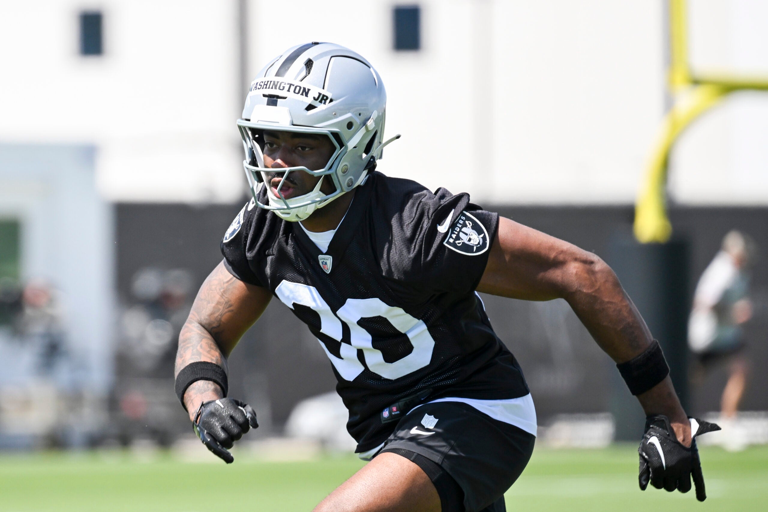 Las Vegas Raiders rookie running back Mike Washington Jr. Ashton Jeanty backup