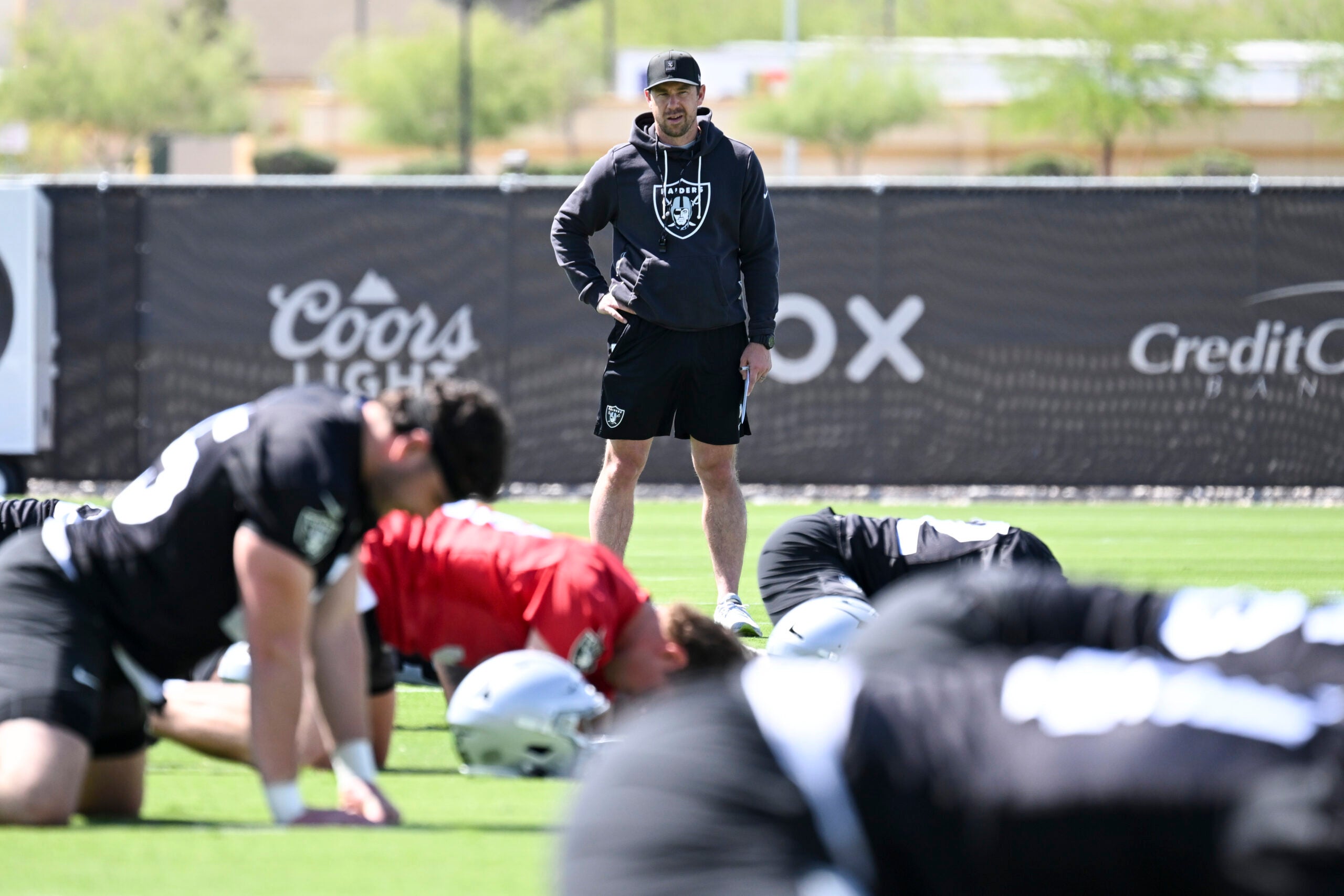Las Vegas Raiders head coach Klint Kubiak