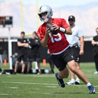 Las Vegas Raiders rookie quarterback Fernando Mendoza