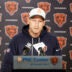 May 8, 2026; Lake Forest, IL, USA; Chicago Bears head coach Ben Johnson addresses the media at Halas Hall before Rookie Minicamp.