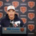 May 8, 2026; Lake Forest, IL, USA; Chicago Bears head coach Ben Johnson addresses the media at Halas Hall before Rookie Minicamp.