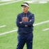 May 8, 2026; Lake Forest, IL, USA; Chicago Bears defensive coordinator Dennis Allen looks on during Rookie Minicamp at Halas Hall.