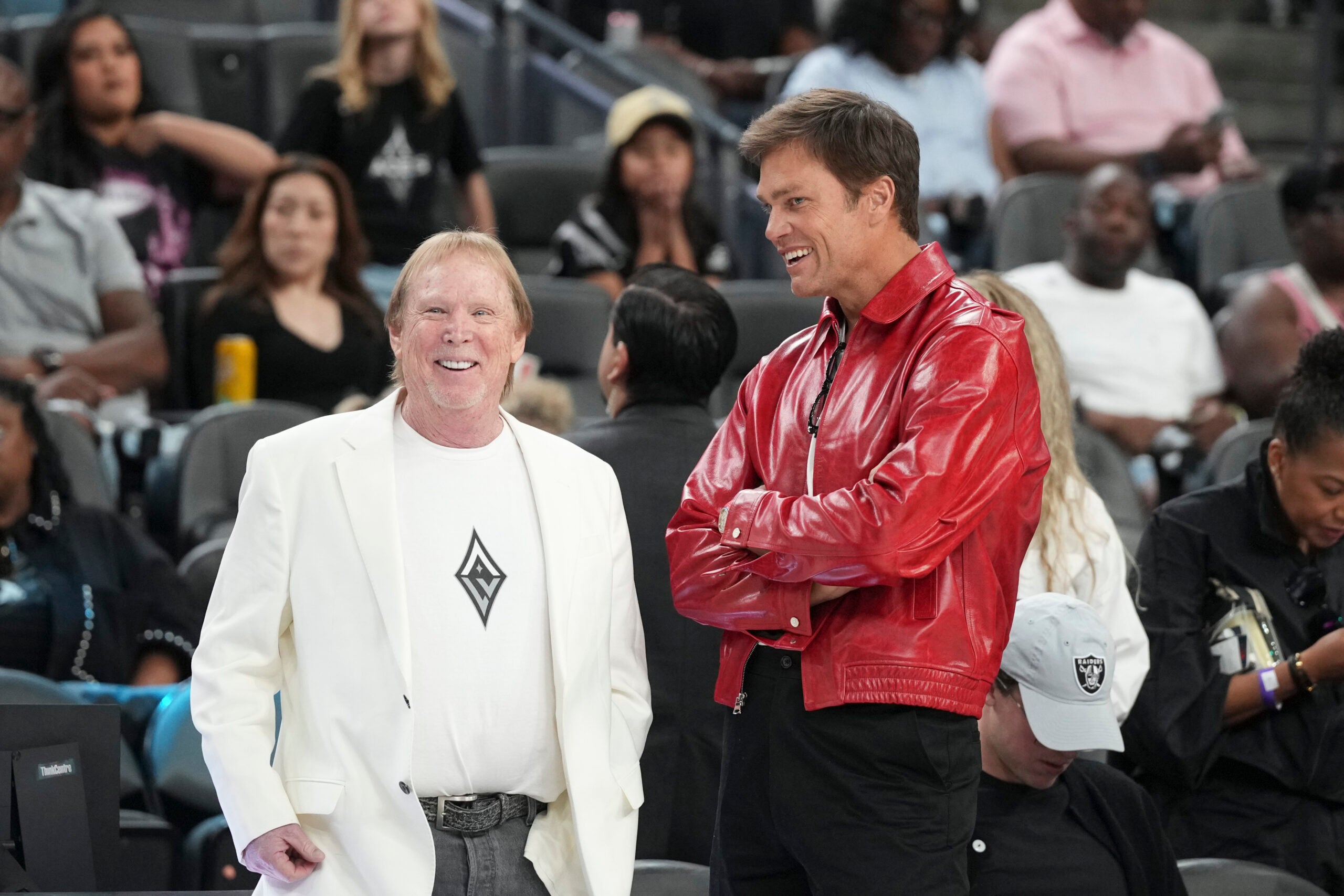 Las Vegas Raiders owners Mark Davis Tom Brady