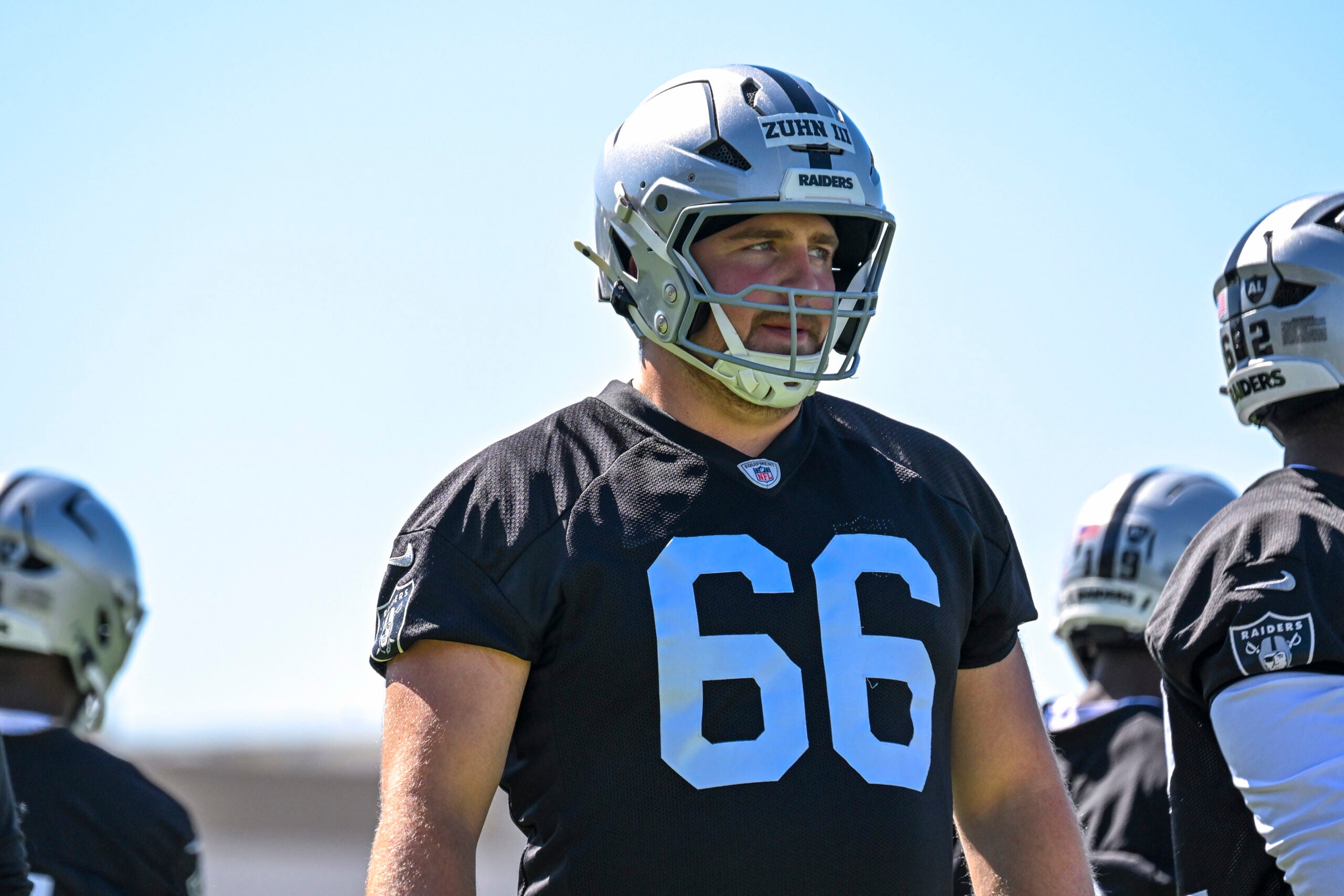 Las Vegas Raiders rookie offensive lineman Trey Zuhn