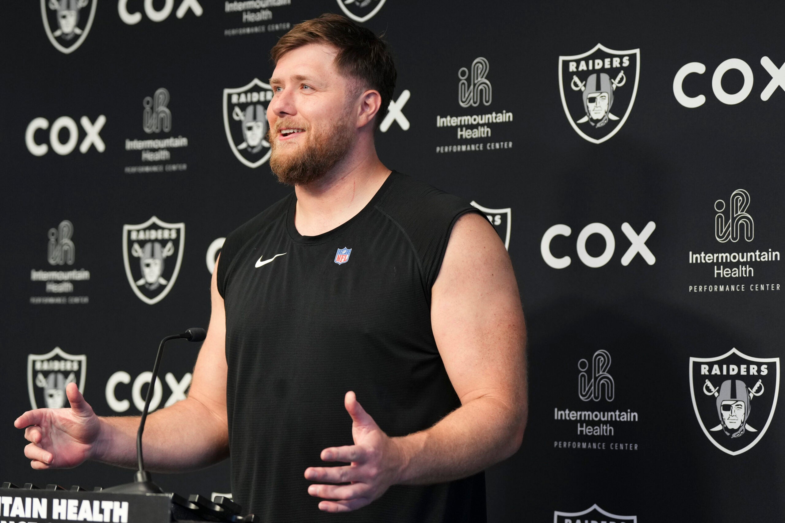 Las Vegas Raiders offensive tackle Kolton Miller