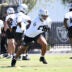 Las Vegas Raiders OTAs practice players missing taron Johnsoin Nakobe Dean Jermod McCoy