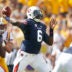 Sep 19, 2015; Baton Rouge, LA, USA; Auburn Tigers quarterback Jeremy Johnson (6) throws against the Louisiana State Tigers at Tiger Stadium.