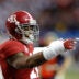 Dec 31, 2016; Atlanta, GA, USA; Alabama Crimson Tide linebacker Reuben Foster (10) during warm-ups before the 2016 CFP Semifinal against the Washington Huskies at the Georgia Dome. Alabama defeated Washington 24-7.