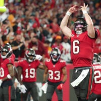 Baker Mayfield added a major exclamation mark to the Buccaneers' first day of mandatory minicamp.