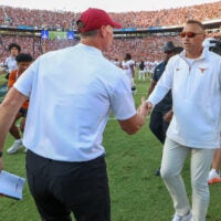Oklahoma Sooners head coach Brent Venables Texas Longhorns
