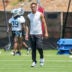 Jun 11, 2025; Charlotte, NC, USA; Carolina Panthers wide receiver Tetairoa McMillan (4) during minicamp at Bank of America Stadium.