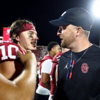 Oklahoma Sooners offensive coordinator Ben Arbuckle 2028 quarterback
