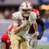 Nov 28, 2025; Atlanta, Georgia, USA; Georgia Tech Yellow Jackets quarterback Haynes King (10) runs the ball against the Georgia Bulldogs in the first quarter at Mercedes-Benz Stadium.