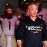 Florida State Seminoles head coach Mike Norvell