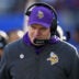 Dec 21, 2025; East Rutherford, New Jersey, USA; Minnesota Vikings head coach Kevin O'Connell during the first half at MetLife Stadium.