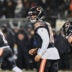 Jan 18, 2026; Chicago, IL, USA; Chicago Bears quarterback Caleb Williams (18) calls the snap count from shotgun formation against the Los Angeles Rams during the third quarter of an NFC Divisional Round game at Soldier Field.