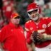 Kansas City Chiefs head coach Andy Reid quarterback Patrick Mahomes