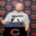 May 8, 2026; Lake Forest, IL, USA; Chicago Bears offensive lineman Logan Jones (54) speaks during Rookie Minicamp at Halas Hall.