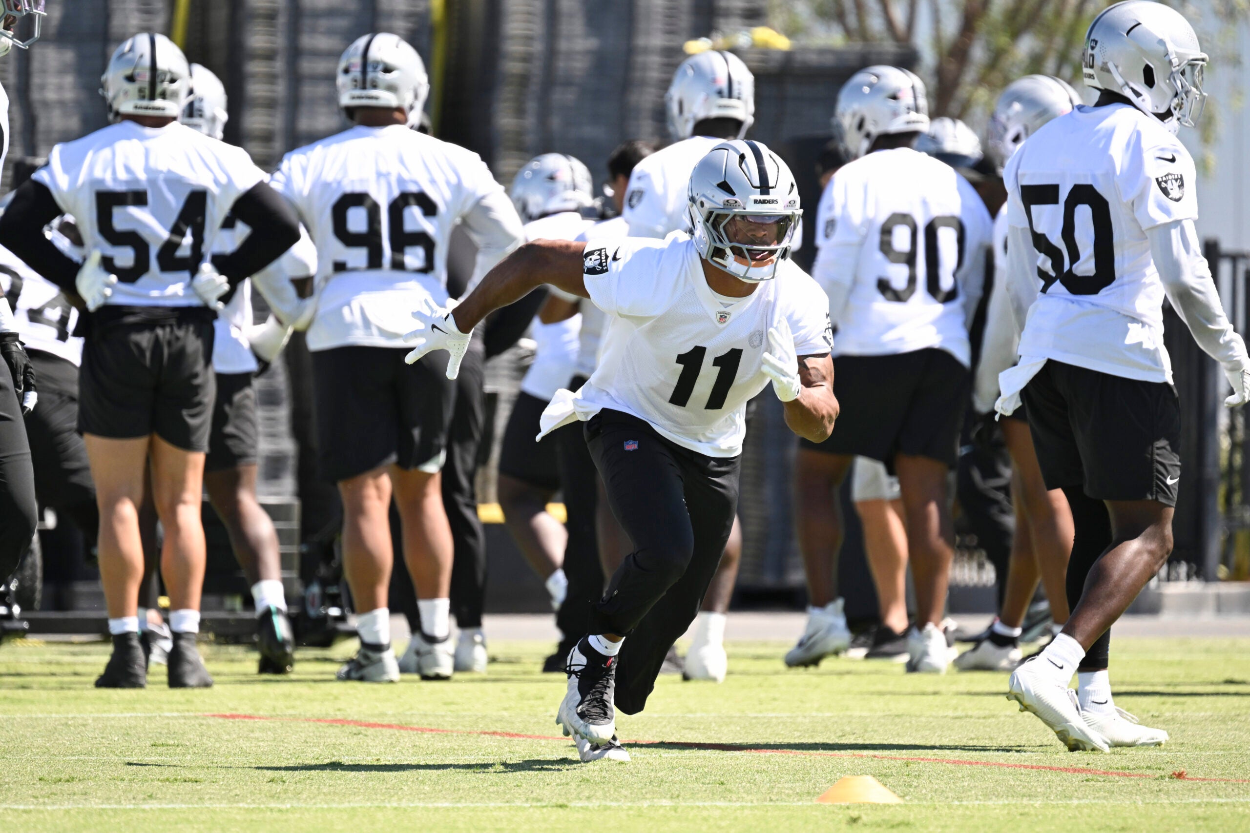 Las Vegas Raiders Safety Jeremy Chinn nickel Taron Johnson