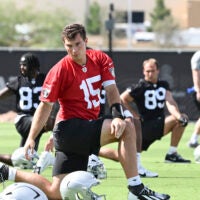 Las Vegas Raiders quarterback Fernando Mendoza