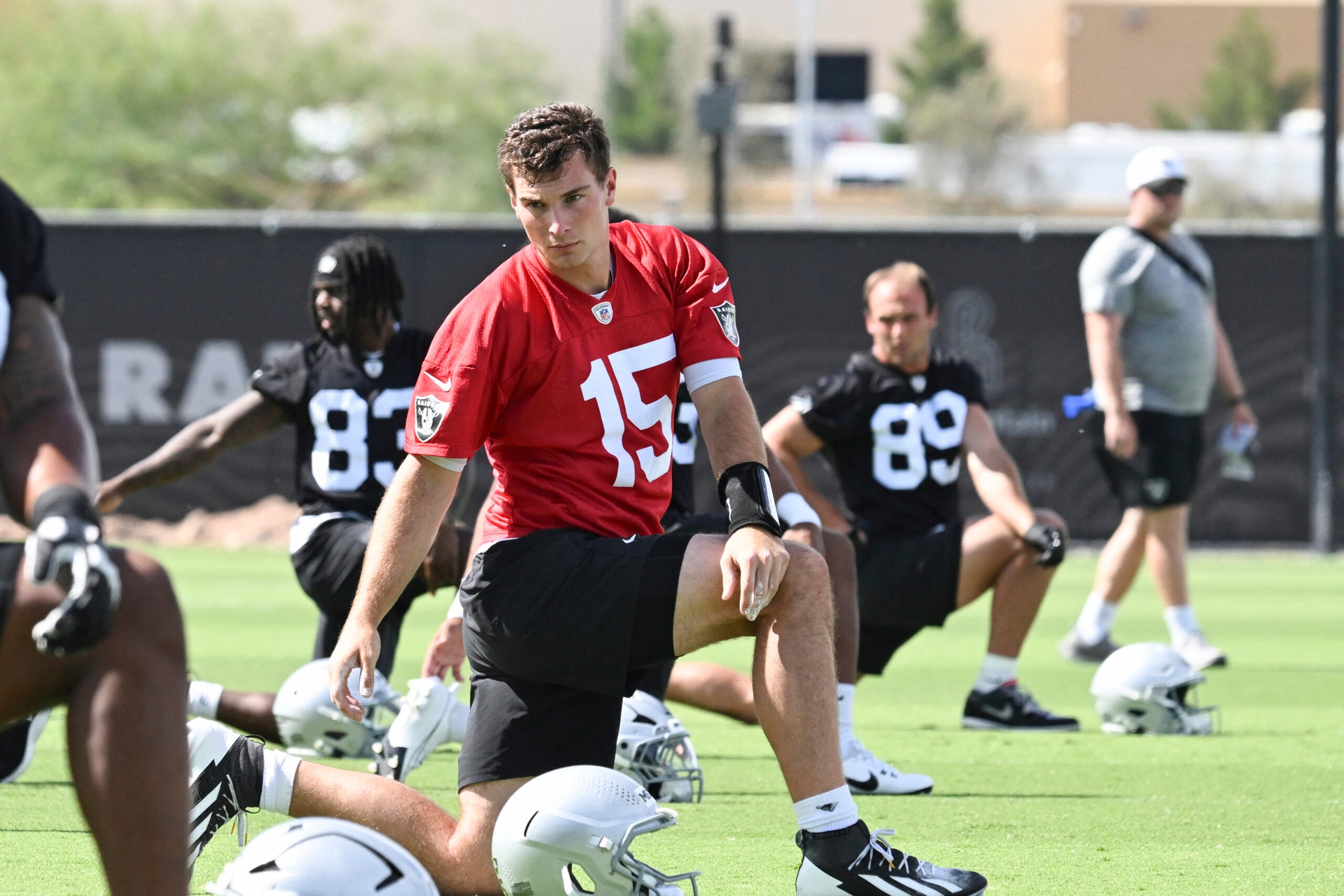 Las Vegas Raiders quarterback Fernando Mendoza