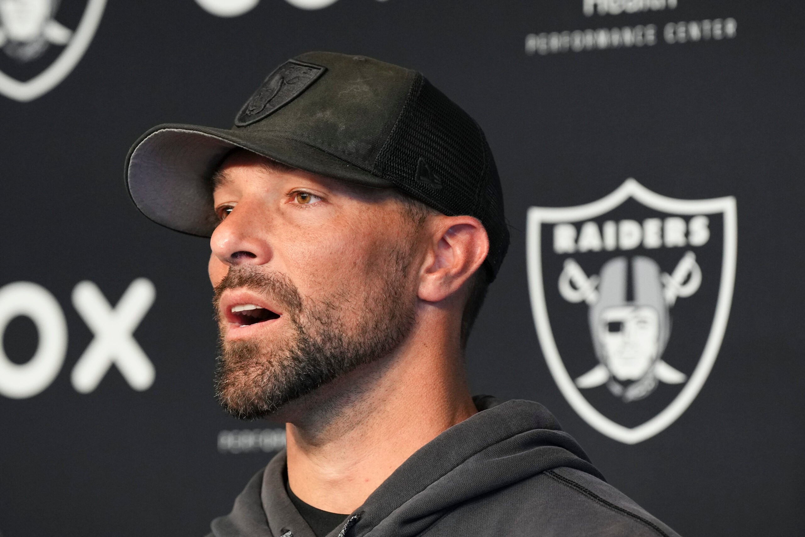 Las Vegas Raiders defensive coordinator Rob Leonard