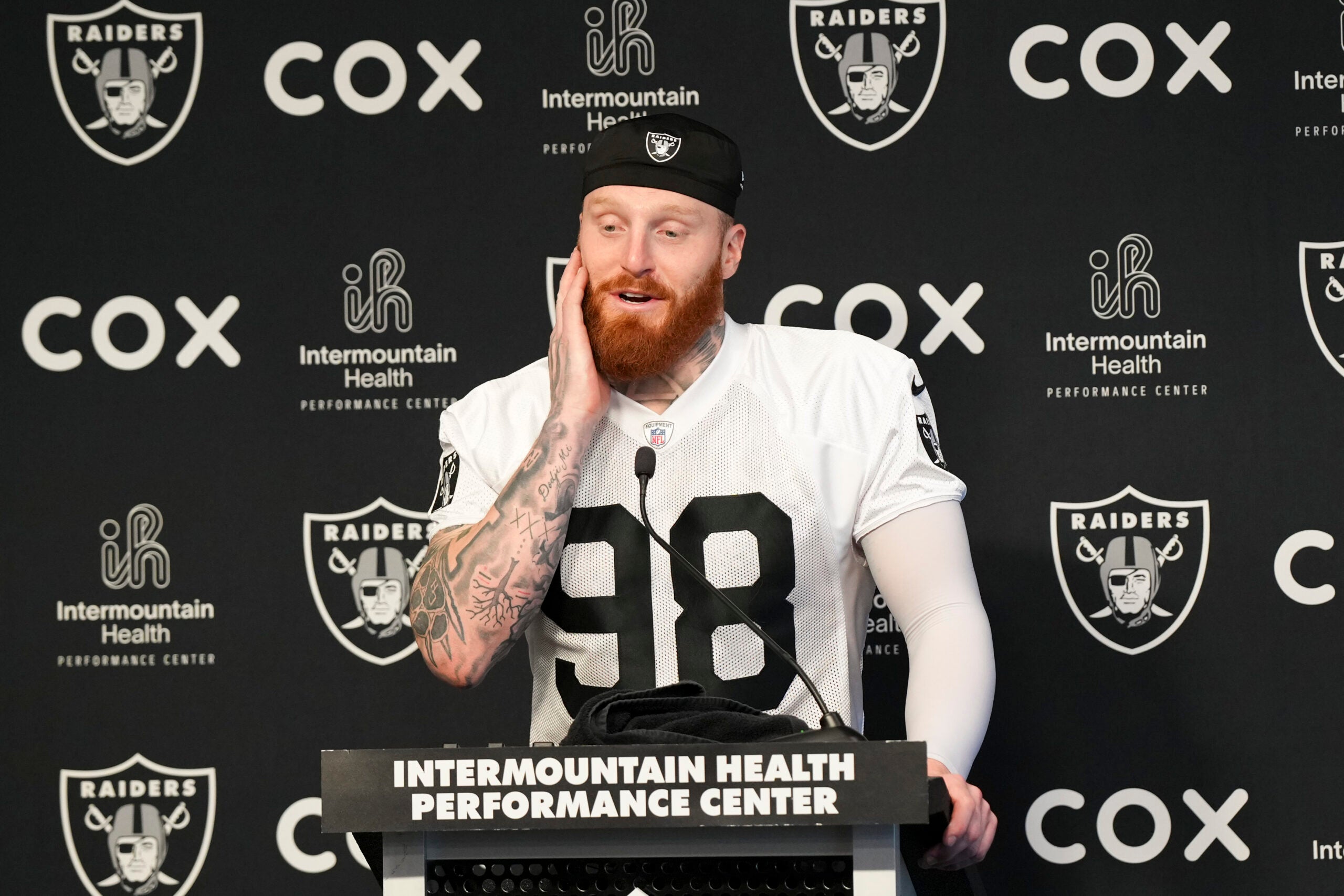 Las Vegas Raiders defensive end Maxx Crosby OTAs