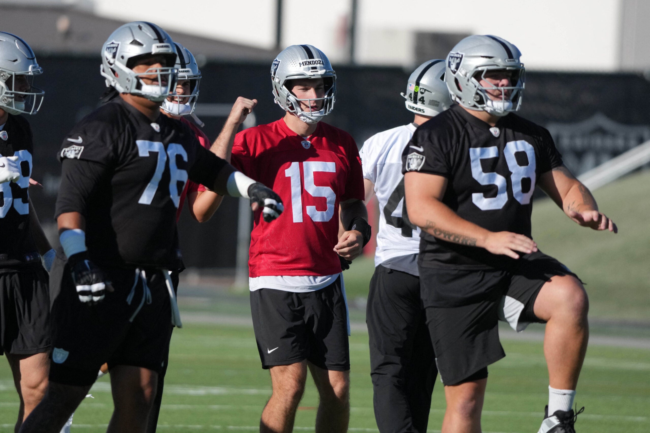 Las Vegas Raiders quarterback Fernando Mendoza