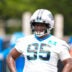 Jun 9, 2026; Charlotte, NC, USA; Carolina Panthers defensive end Derrick Brown (95) during the first day of mini camp at Bank of America Stadium practice facility.