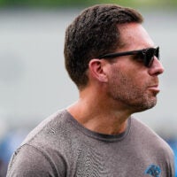 Jun 9, 2026; Charlotte, NC, USA; Team manager Dan Morgan during the first day of mini camp at Bank of America Stadium practice facility.