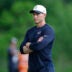 Jun 11, 2026; Lake Forest, IL, USA; Chicago Bears head coach Ben Johnson looks on during Minicamp at Halas Hall.