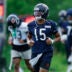 Jun 11, 2026; Lake Forest, IL, USA; Chicago Bears wide receiver Rome Odunze (15) run on the field during Minicamp at Halas Hall.