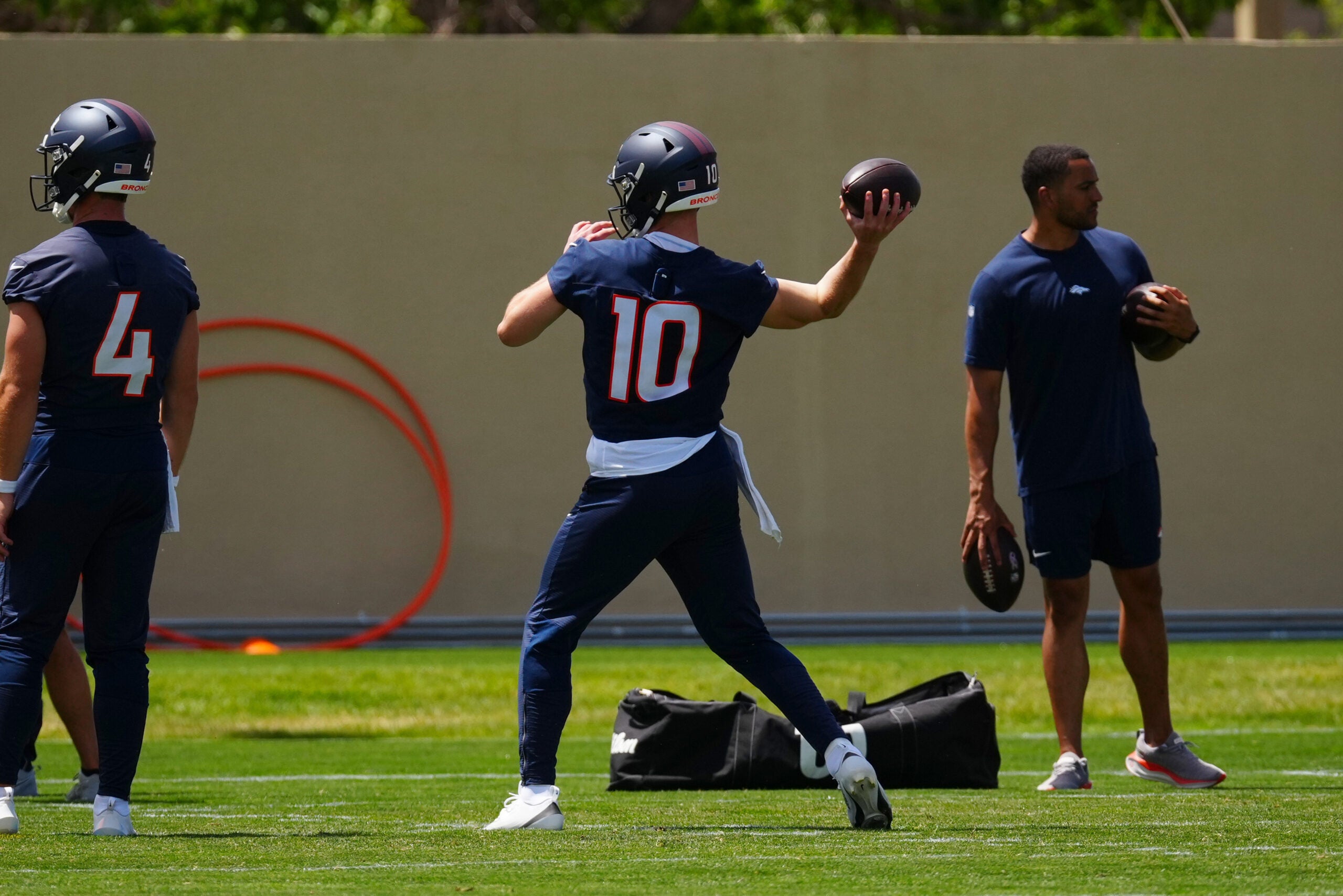Denver Broncos quarterback Bo Nix Mandatory Minicamp