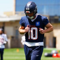 Denver Broncos quarterback Bo Nix