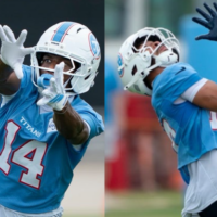 Tennessee Titans OTA update Carnell Tate Chim Dike Xavier Restrepo