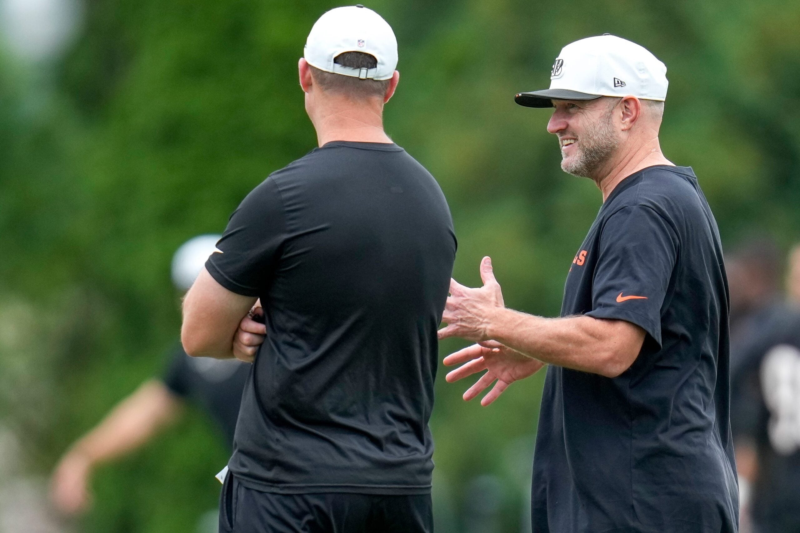 Cincinnati Bengals head coach Zac Taylor and director of player personnel Duke Tobin
