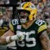 Green Bay Packers tight end Tucker Kraft (85) celebrates a touchdown during a game against the Cincinnati Bengals on Oct. 12, 2025, at Lambeau Field in Green Bay, Wis. The Packers defeated the Bengals 27-18.