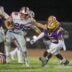 Bolles Xander Edwards (25) gets by Columbia during a FHSAA football game at Columbia High School in Lake City, FL on Friday, October 31, 2025. [Alan Youngblood/Gainesville Sun]