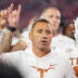 Nov 15, 2025; Athens, Georgia, USA; Texas Longhorns head coach Steve Sarkisian gestures after a game against the Georgia Bulldogs at Sanford Stadium.