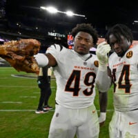 Cincinnati Bengals linebackers Barrett Carter Demetrius Knight Jr.
