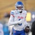 Nov 29, 2025; Berkeley, California, USA; Southern Methodist Mustangs wide receiver Romello Brinson (3) before the game against the California Golden Bears at California Memorial Stadium.
