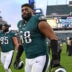 Dec 14, 2025; Philadelphia, Pennsylvania, USA; Philadelphia Eagles offensive tackle Jordan Mailata (68) walks off the field after win against the Las Vegas Raiders at Lincoln Financial Field.