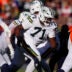 Dec 14, 2025; Denver, Colorado, USA; Green Bay Packers offensive tackle Anthony Belton (71) runs downfield during the first quarter against the Denver Broncos at Empower Field at Mile High.