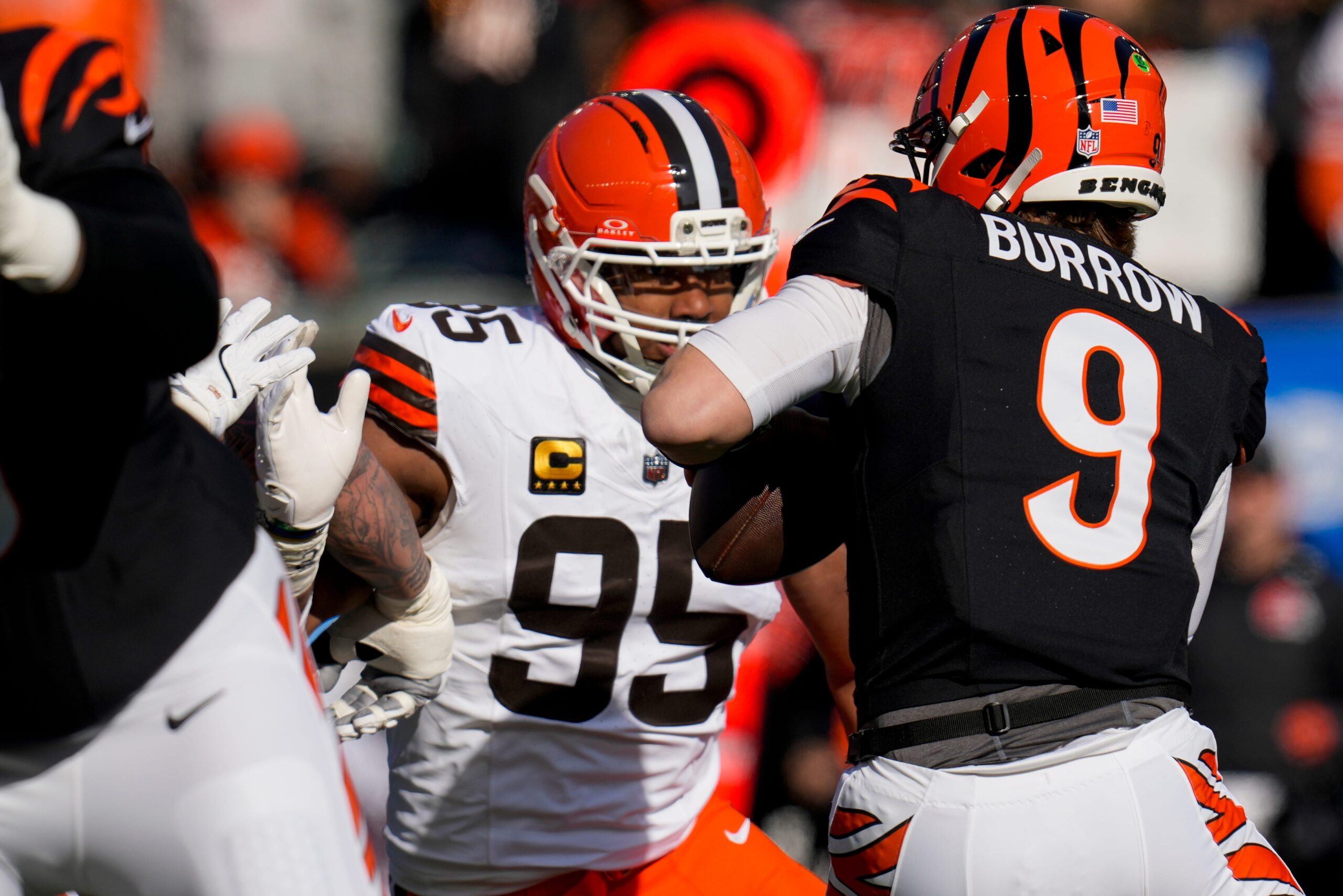 Joe Burrow no longer has Myles Garrett to worry about