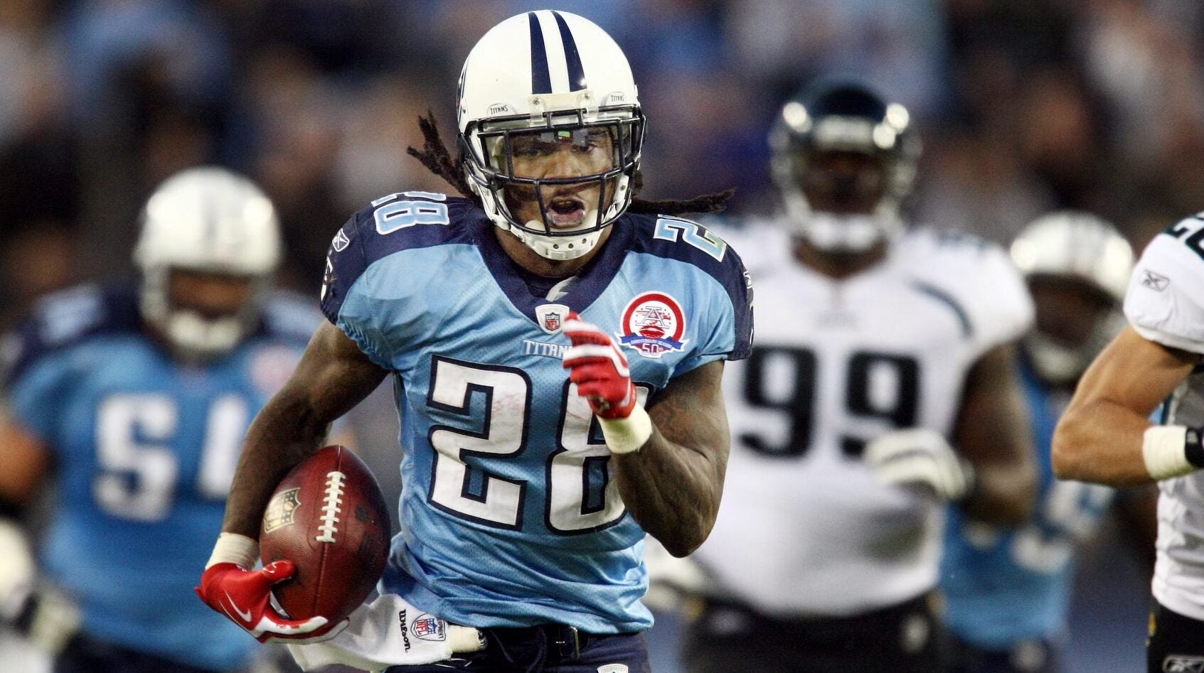 Tennessee Titans PFF all 20 year team Chris Johnson snub