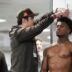 Ohio State Buckeyes defensive back Caleb Downs gets measured during Pro Day for NFL scouts at the Woody Hayes Athletics Center on March 25, 2026.