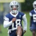 May 1, 2026; Frisco, TX, USA; Dallas Cowboys cornerback Caleb Downs (18) on the field during practice at the Ford Center at the Star Training Facility in Frisco, Texas.