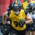 May 28, 2026; Pittsburgh, PA, USA; Pittsburgh Steelers linebacker T.J. Watt (90) participates in OTA drills at the UPMC Rooney Sports Complex.