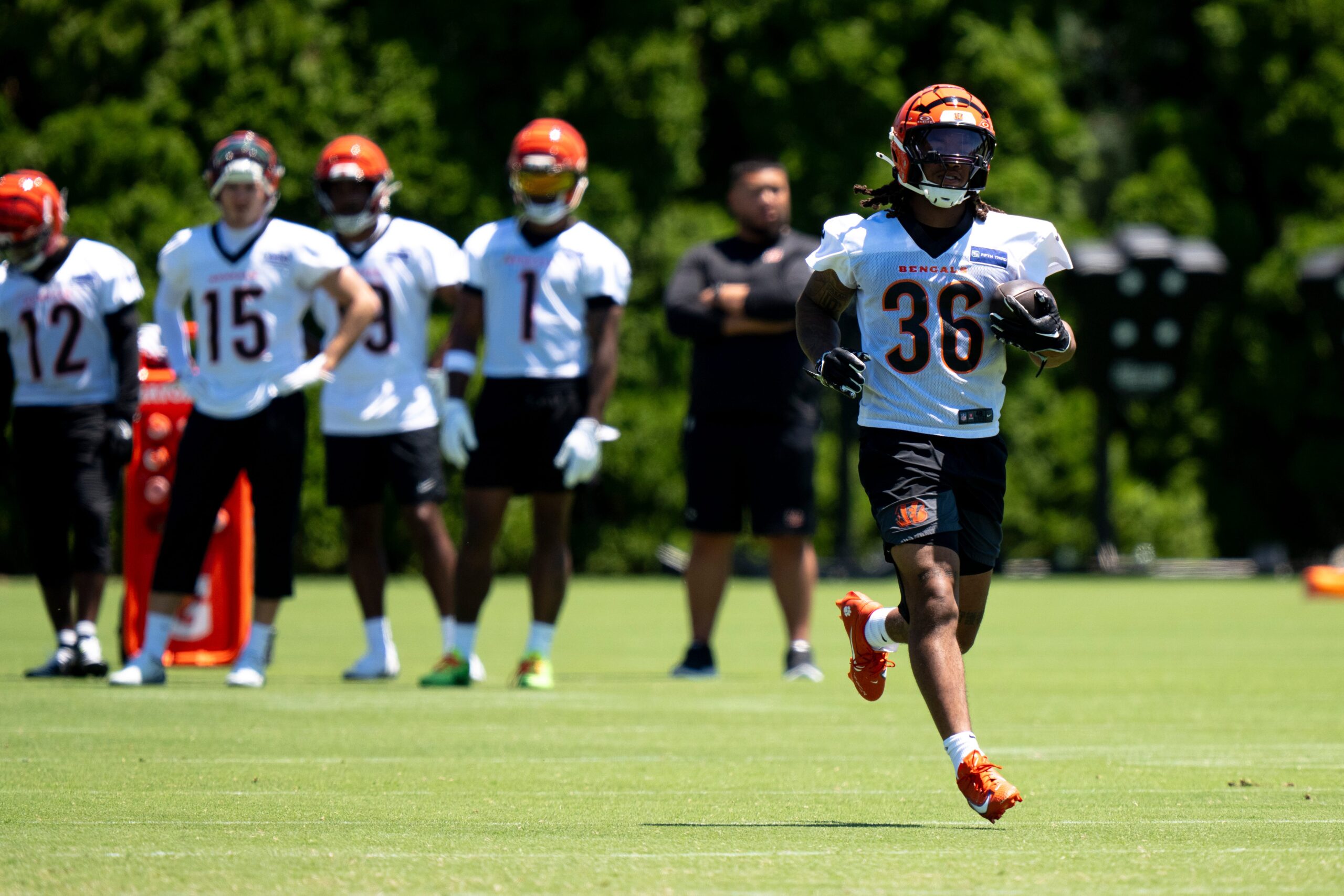 Cincinnati Bengals running back Kendall Milton